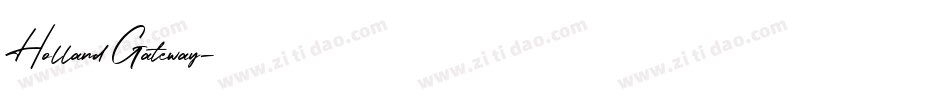 Holland Gateway字体转换